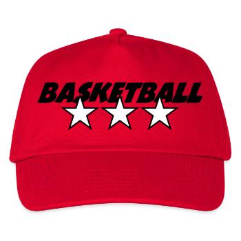 Basketball / Basketball / Basktet-Ball / Sport - Kinder Basecap - Rot - Vorne