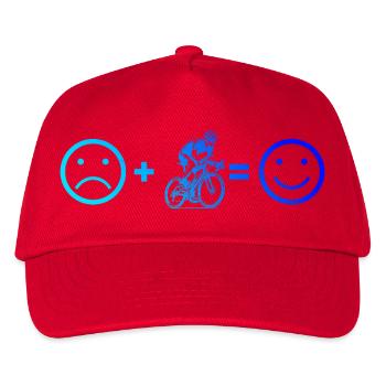 Message clair sur le vélo de route - Casquette de baseball Enfant - rouge - Devant