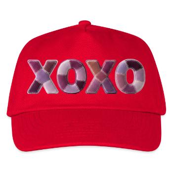 XOXO Love Fabric Look Design Top Trend - Kids’ Baseball Cap - red - Front