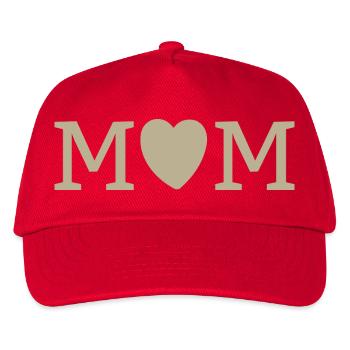 MUM – Mother's Love - Kids’ Baseball Cap - red - Front