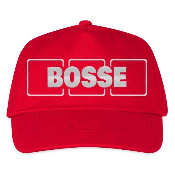Geschenk für Bosse - Kinder Basecap - Rot - Vorne