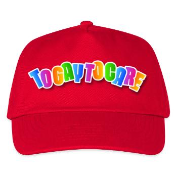 Happy rainbow lettering - Kids’ Baseball Cap - red - Front