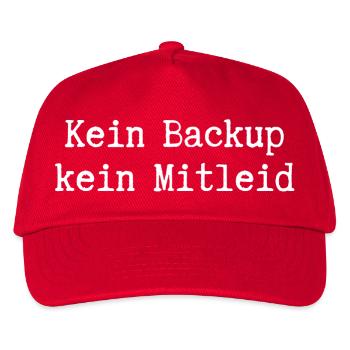 No Ticket No Support Informatiker IT Administrator - Kinder Basecap - Rot - Vorne