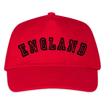 England - Kids’ Baseball Cap - red - Front