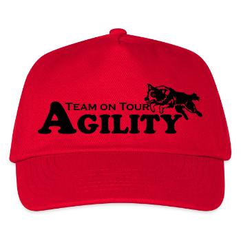 Agility Team on Tour - Kinder Basecap - Rot - Vorne