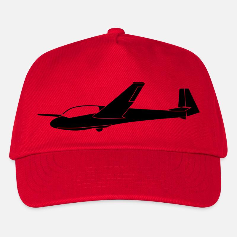 ASK13 Segelflugzeug - Kinder Basecap - Rot