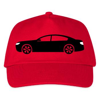 Auto - Kinder Basecap - Rot - Vorne