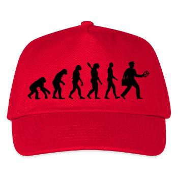 Evolution mailman - Kids’ Baseball Cap - red - Front