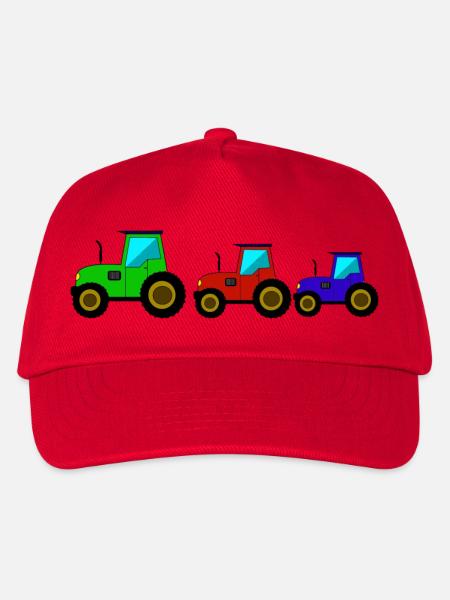 Tracteur Tracteur Tracteur - Casquette de baseball Enfant - rouge