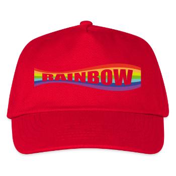 Rainbow flag variation - Kids’ Baseball Cap - red - Front