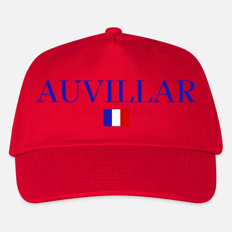 AUVILLAR-Französisches Flaggendesign. - Kinder Basecap - Rot