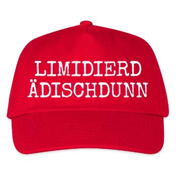 Limidierd Ädischdunn - Pfälzische Edition Pfälzer - Kinder Basecap - Rot - Vorne