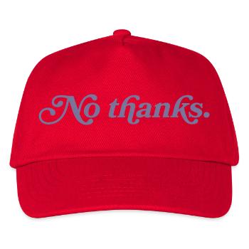 No thank you. - Kids’ Baseball Cap - red - Front