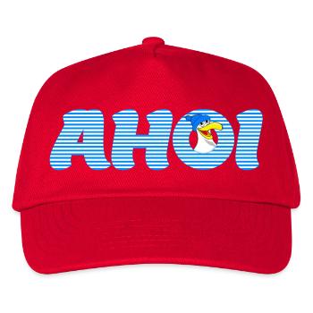 Ruf Ahoi mit Möve - Kinder Basecap - Rot - Vorne