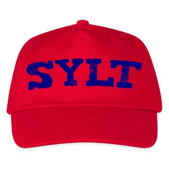 Sylt - Nordsee - Deutschland - Westerland - Kinder Basecap - Rot - Vorne