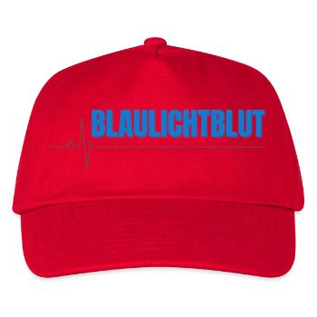 Blaulichtblut – Stolz, Teamgeist und Leidenschaft  - Casquette de baseball Enfant - rouge - Devant