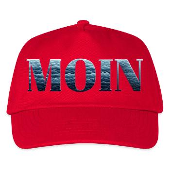 MOIN & Moinsen from the north. In Northern Germany - Kids’ Baseball Cap - red - Front