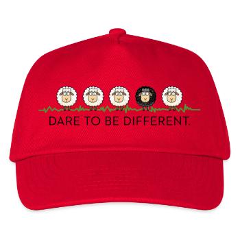 Oser être différent – Black Sheep - Casquette de baseball Enfant - rouge - Devant