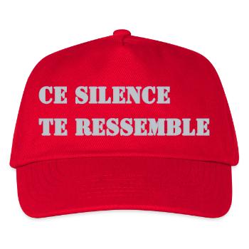 THIS SILENCE IS LIKE YOU - Kids’ Baseball Cap - red - Front