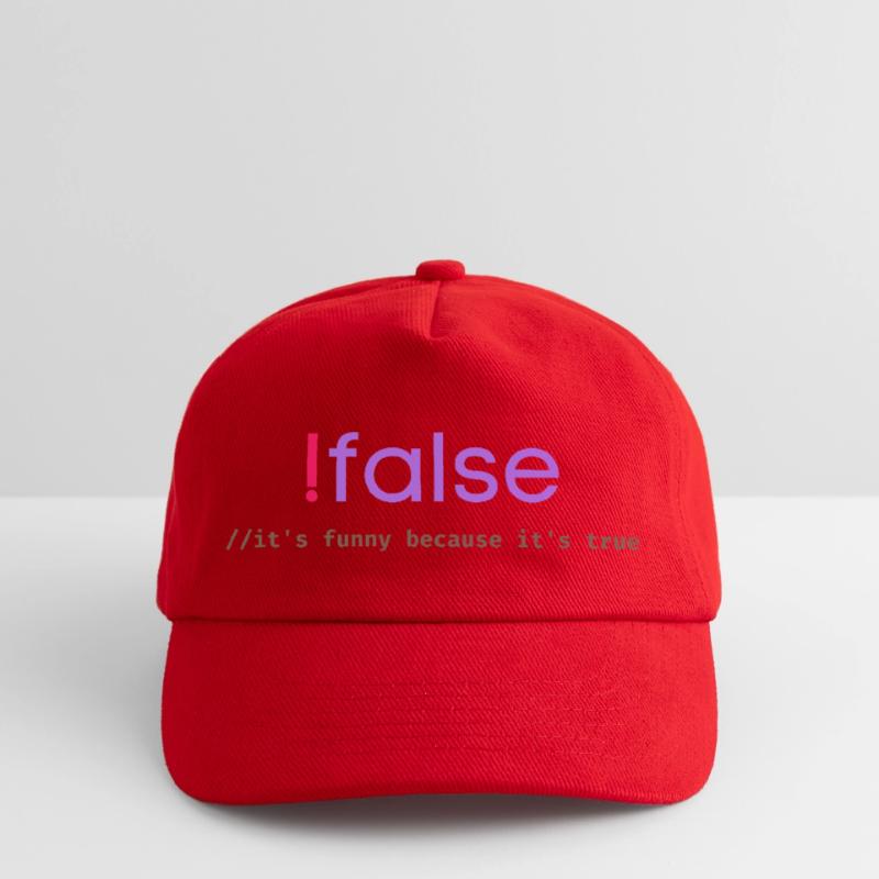 Ifalse Funny Coder Programming Pun Kids’ Baseball Cap