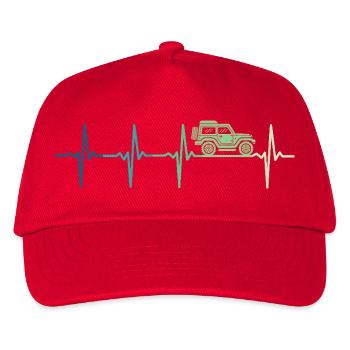 off road 4x4 offroad off-road vehicle - Casquette de baseball Enfant - rouge - Devant