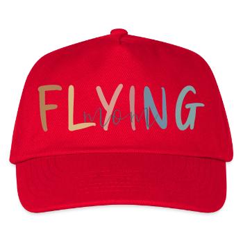 Flugbegleiter Geschenk - Muttertag Geschenk - Kinder Basecap - Rot - Vorne