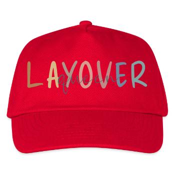 Flight Attendant Geschenk - Flugbegleiter Geschenk - Kinder Basecap - Rot - Vorne