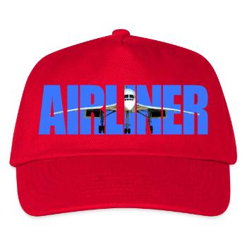 Airliner Concorde - Kinder Basecap - Rot - Vorne