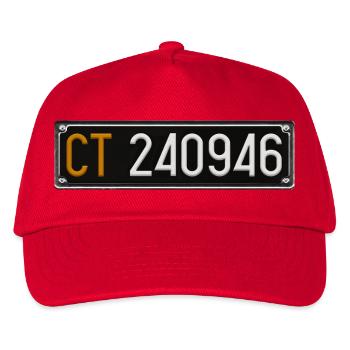 Vorderes Kennzeichen – CT46 - Kinder Basecap - Rot - Vorne