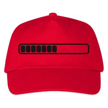 Charging indicator separate charging bars single battery level - Kids’ Baseball Cap - red - Front