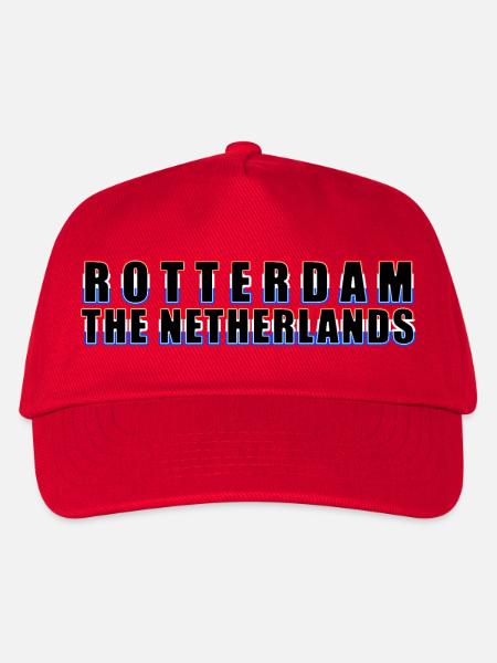 Rotterdam Europa - die Niederlande - Kinder Basecap - Rot