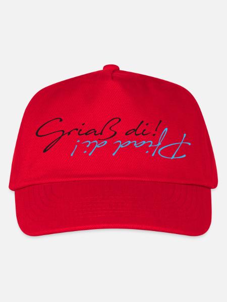griaß di - piad di - Kinder Basecap - Rot