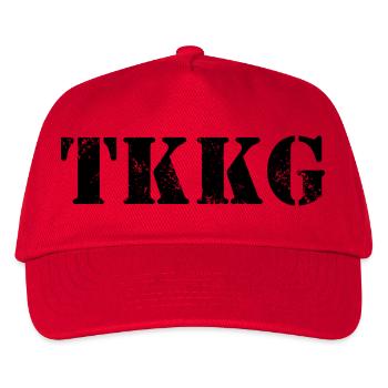 TKKG Logo In Schwarz - Kinder Basecap - Rot - Vorne