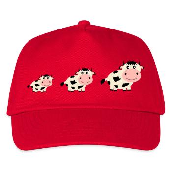 Cow Cows Comic - Kids’ Baseball Cap - red - Front