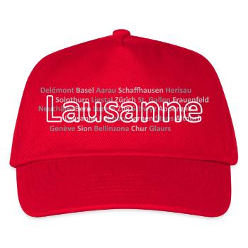 Swiss cities of Lausanne - Kids’ Baseball Cap - red - Front