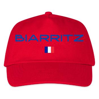Biarritz France Flag - Kids’ Baseball Cap - red - Front