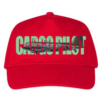 Cargo pilot Li-2 - Kids’ Baseball Cap - red - Front