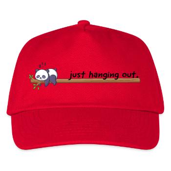 Just Hanging Out – Cute Panda Sleep Shirt - Kids’ Baseball Cap - red - Front