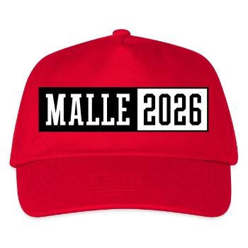 Malle 2026 - Kids’ Baseball Cap - red - Front