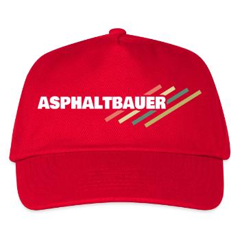 Occupation asphalt worker - Kids’ Baseball Cap - red - Front