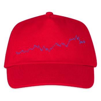 5 Year Apple Stock Chart Minimalist - Kids’ Baseball Cap - red - Front