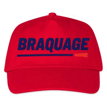 "BRAQUAGE" – Réflexion sur le prix des maillots - Casquette de baseball Enfant - rouge - Devant