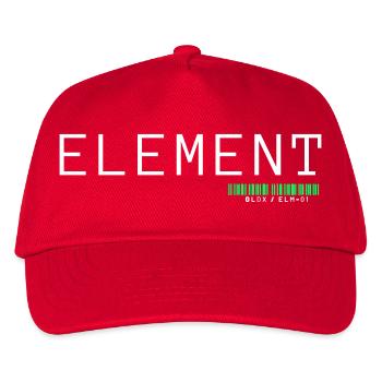 ELEMENT | Minimalist Architects of Essence Design - Kids’ Baseball Cap - red - Front