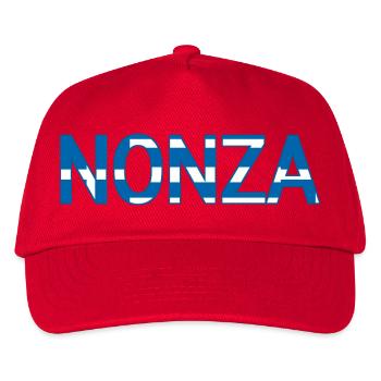 Nonza Griechenland Text - Kinder Basecap - Rot - Vorne