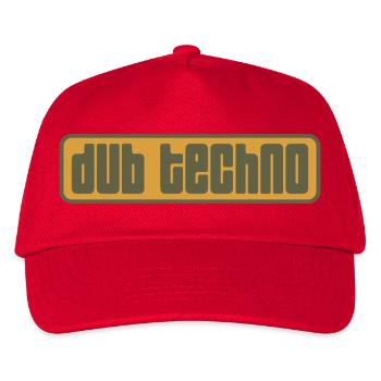 Dub Techno Retro Emblem - Casquette de baseball Enfant - rouge - Devant