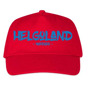 Helgoland - Nordsee - Insel - Lange Anna - Kinder Basecap - Rot - Vorne