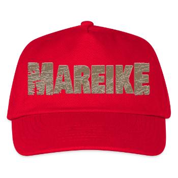 Vorname Mareike - Kinder Basecap - Rot - Vorne