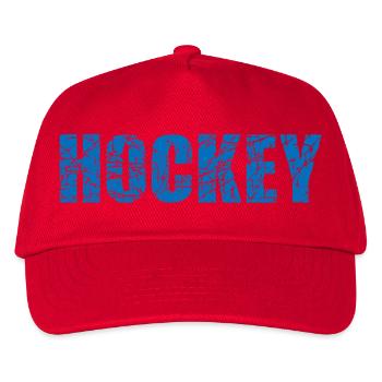 Hockey Eishockey - Kinder Basecap - Rot - Vorne