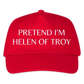 Tu so, als wäre ich Helena von Troja. - Kinder Basecap - Rot - Vorne