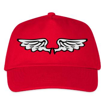 flügel engelsflügel wings seraph fallen angel - Kids’ Baseball Cap - red - Front